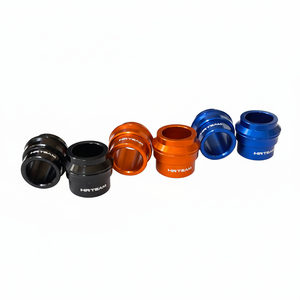 Per KTM SX-F 250 06-12 distanziali ruota posteriore blu 20mm e 15mm cromati in lega/alluminio - Product Image 1