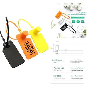 Etiqueta <span class=keywords><strong>de</strong></span> Seguridad Antimanipulación <span class=keywords><strong>de</strong></span> Un Solo Uso para Ropa, <span class=keywords><strong>Zapatos</strong></span>, Bolsas y Vales - Product Image 2