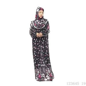 Robe longue sur mesure pour femmes de Dubaï et d'Arabie Saoudite avec foulard, robe en dentelle brodée, jilbab maxi, abaya kaftan turque - Product Image 6