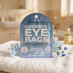 Custom Special <b>Shape</b> 3 Side Seal Bag Heat Sealed Moisture Proof Cosmetics Packaging For Eye Mask With Hang Hole - Product Image 1