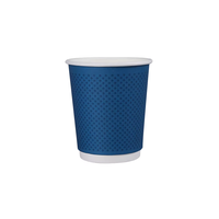 Gobelets en papier à double paroi de 9 oz pour Noël, qualité alimentaire, isolation thermique renforcée, jetables, pour café, à emporter, bar, restaurant, fête
