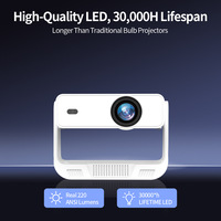 Mini Proyector Portátil Inteligente C880 con Android, Compatible con 4K, para Juegos, Cine en Casa, LED 1280*720P, Mini Proyector de Bolsillo