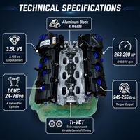 Nouveau pour moteur Ti-VCT 3.5 Duratec-HE V6 216KW 344Nm pour F150 Expedition Interceptor MKS