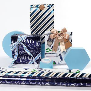 Papel de regalo metálico al por mayor de fábrica 43*300 cm rollo de papel de regalo - Product Image 6