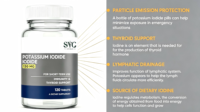 OEM ODM SYC Iodure de potassium 130 mg Complément alimentaire naturel pour la thyroïde et le renforcement immunitaire, comprimés pour adultes 120