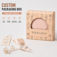 Scatola di Cartone Pieghevole Personalizzata con Finestra Fustellata per Confezioni di Sapone, Candele, Cosmetici e Prodotti Regalo