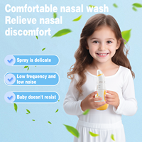 Aspirateur nasal et irrigateur 2-en-1 de qualité médicale pour bébé, nettoyeur de nez électrique silencieux <30dB, kit de rinçage des sinus rechargeable