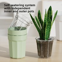 Sistem Penyiraman Otomatis dengan Sumbu Penyerap untuk Pot, Kontrol Akar, Reservoir Isi Ulang Mudah, Menjaga Kelembapan yang Konsisten untuk Philodendron