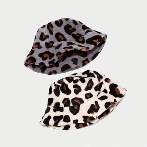 Casual Women Girls Winter Plush Hat Print Logo Fuzzy Warm Bucket Caps Faux Fur Fisherman Hats Promotion <b>Gifts</b> - Product Image 2