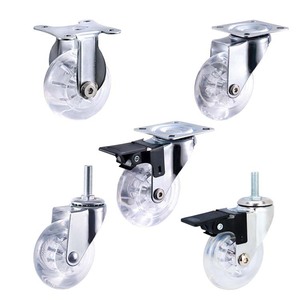 PU Polyurethane Wheel Display Cabinet Screen Crib with Universal Casters Easy to Move with Brake Eco-Friendly 50kg Load Capacity - Product Image 1