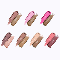 Palette de maquillage pour le visage bio 2 en 1, poudre de contour et blush hautement pigmentée, résistante à l'eau, lisse, avec logo personnalisé en gros