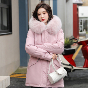 TONGYANG New Cotton Liner Warm Parka giacca impermeabile <span class=keywords><strong>donna</strong></span> Slim cappotto lungo <span class=keywords><strong>donna</strong></span> inverno grande pelliccia Parka con cappuccio <span class=keywords><strong>cappotti</strong></span> - Product Image 2