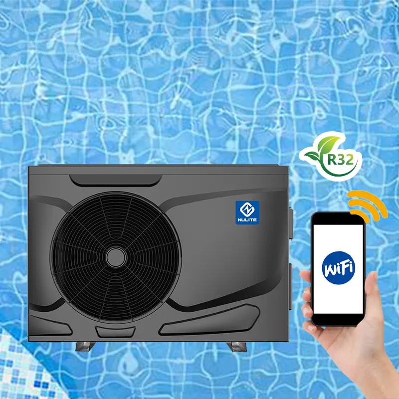 Nulite Warmte Pomp Fabrikant R32 Mini Dc Inverter Warmtepomp Zwembad Boiler Zonne-energie Zwembad Heater