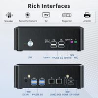 Mini PC I9 Core I9-9880H (Hingga 4.8GHz) 32GB DDR4 RAM 1TB SSD 2* untuk 1* DP Triple Display 4K 60Hz Buatan Cina