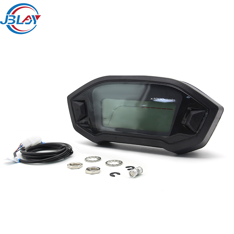 Универсальная модификация деталей, 7 цветов, регулируемый цифровой дисплей 1000 об/мин для 2,4 цилиндров, мотоциклетный спидометр, тахометр