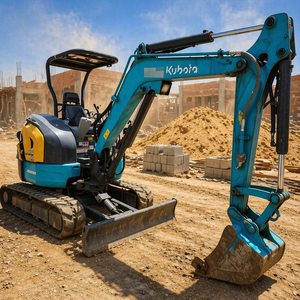 Miniexcavadora de orugas usada, modelo 2015, 95% nueva, 3 toneladas, con motor, caja de cambios, cucharón de 0.4m, potencia de 13.4kW e inspección por video. - Product Image 2