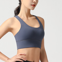 Soutien-gorge de sport personnalisable pour femme avec logo – Idéal pour la course et le yoga – Soutien dorsal, absorption des chocs, boutons avant ajustables, coussinets amovibles