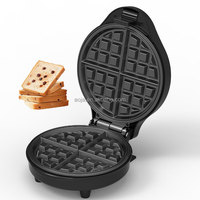 AOJA Grilled CheeseWaffle Machine750W Pour Gaufre Grill Sandwichindicateur lumière froide poignée petit déjeuner fromage grillé