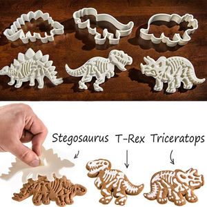 Emporte-pièces 3D Dinosaures Écologiques – Lot de 3 Moules en Plastique pour Biscuits, Gaufrage, Fondant, Pâtisserie, Outil de Cuisson pour Gâteaux au Gingembre - Product Image 2