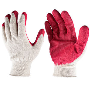 10-Pair Pack Red <strong>Nitrile</strong> Coated Work <strong>Gloves</strong> Latex Dipped Garden Protective Gear for General Purpose - Product Image 1