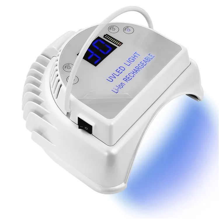 64W Cordless LED/UV Del Chiodo Del Gel Del Chiodo Della Lampada del Gel Nail Polish Dryer Senza Fili Ricaricabile Luce