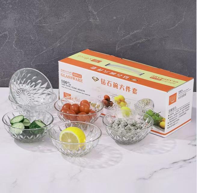 Transparent-A-6 Piece Set(16 set/CTN)