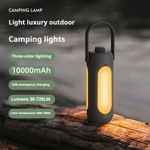 Mới xách tay 10000mAh Luces IP54 gấp treo lều đèn lồng ABS <span class=keywords><strong>USB</strong></span> sạc cắm trại đèn với bộ sạc điện thoại - Product Image 2