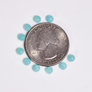 Cabochon d'Amazonite Naturelle Yashee 4x4 mm Rond pour la Fabrication de Bijoux, Pierre de Guérison des Chakras - Product Image 3