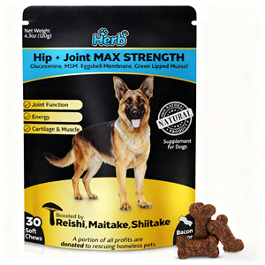 Suplemento para Cadera y Articulaciones para Perros de Marca Privada OEM/ODM - Masticables Blandos Sin Granos de Rápida Absorción para Cadera y Articulaciones - Product Image 1