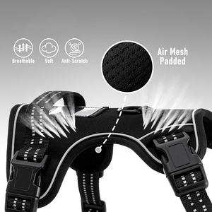 Harnais pour chien à Led léger sans traction réfléchissant respirant robuste grand service de formation tactique harnais pour chien de compagnie personnalisé - Product Image 2