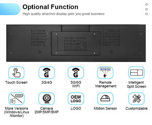 57 pouces étiré bar type lcd affichage de l'étagère de lecteur de signalisation numérique pour magasin restaurant supermarché bar - Product Image 3