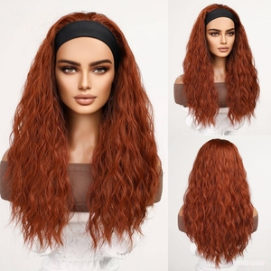 Parrucca con Fascia Elastica Ondulata Morbida in Fibra Sintetica HD, Effetto Opaco, Riccioli Durevoli, Traspirante, Bionda, con Fascia Integrata, <span class=keywords><strong>Foto</strong></span> Reale - Product Image 6