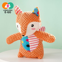 Nouveauté : Jouet à mâcher interactif en peluche douce à carreaux, résistant aux morsures, avec son couineur, pour chiens et chats de taille moyenne à grande – Fournitures pour animaux de compagnie