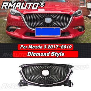 Parrilla Delantera Estilo Diamante para Mazda 3 Axela 2014-2016, Rejilla de Malla para Parachoques, Kit de Carrocería para Mazda 3 Axela, Accesorios para Automóviles - Product Image 4