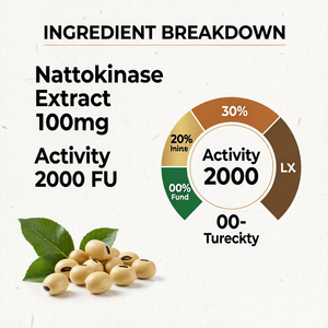 Complément Alimentaire OEM ODM Nattokinase 2000 FU 100mg 60 Capsules – Capsules Végétales Fermentées - Product Image 5