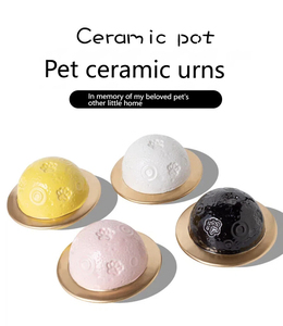Amerikaanse retail hit: bolvormige keramische urn voor huisdieren, Saturnus-<span class=keywords><strong>ring</strong></span> design, decoratie voor thuis, herdenkingsgeschenk, groothandel. - Product Image 2