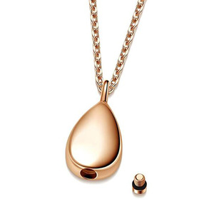 Collar con Colgante de Gota de Agua de Acero Inoxidable en Blanco, Collar con Colgante de Urna <span class=keywords><strong>Funeraria</strong></span> Personalizada para Mascotas - Product Image 4