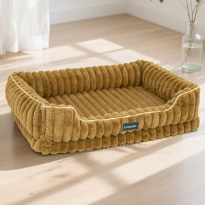 Coussin pour chien PAWSZEN rectangulaire en polaire corail, doux et moelleux, pour intérieur, toutes saisons, amovible et lavable - Product Image 3