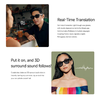 Lunettes Intelligentes IA de Haute Qualité MT5Ultra avec Activation Vocale, Traduction Intelligente, Caméra 1080P, Appel Sans Fil, Étanchéité IPX-5