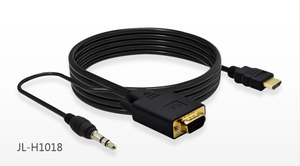 Cavo <span class=keywords><strong>HDMI</strong></span> a VGA 1.8M 6FT <span class=keywords><strong>HDMI</strong></span> oro maschio a VGA cavo cavo adattatore Video maschio per PC HDTV adattatore per Laptop cavo 1080P - Product Image 3