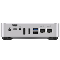 Mini Computadora de Escritorio Compacta, AMD Ryzen 7 8745HS, GPU Radeon 780M, USB4, Ethernet Dual de 2.5G, Pantalla Cuádruple 4K