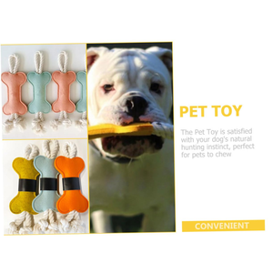 Nouveauté 2026 : Jouet à mâcher pour chien Chroma en forme d'os, résistant à l'usure, pour le soulagement des dents et l'entraînement, avec nœud en corde - Product Image 2