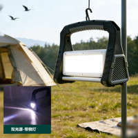 Lampe de travail LED magnétique portable à haut lumen avec flash rouge, lampe de travail COB multi-modes pour la réparation automobile et les situations d'urgence