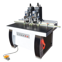 Double Tête verticale porte charnière forage bois cnc aléseuse