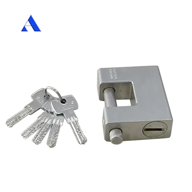 Stainless Steel Smart Safety Rectangular Padlock for Lockbox Shipping Container Door Lock Box