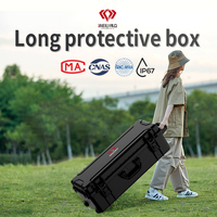 WeiLi Boîte à outils en plastique portable, étanche et non toxique avec roues Chariot utilitaire mobile avec poignée confortable et loquets robustes
