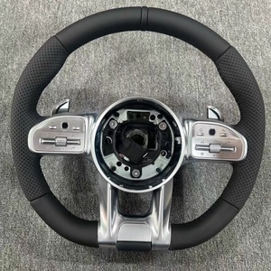 <span class=keywords><strong>Volante</strong></span> básico de cuero blanco para modelos Mercedes-Benz W212 W213 W205 W176 W247 W463 W204 W222 W238 C200 E300 Clase C - Product Image 1
