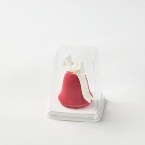 <span class=keywords><strong>Red</strong></span> Bell Shaped bánh mousse sô cô la với Apple Jam Điền và trắng fondant Bow cho Giáng sinh bán buôn - Product Image 1