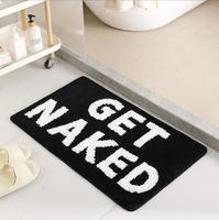 Alfombra de Baño Divertida FIGOO, Alfombra de Baño con Diseño de Despúas, Alfombra de Baño Bonita, Antideslizante, Suave para el Suelo de la Ducha