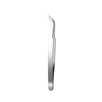 Pince à épiler courbée en acier inoxydable Beckon avec logo personnalisé, 0,8 mm, pour le quilling, outil de précision pour la création de cartes DIY